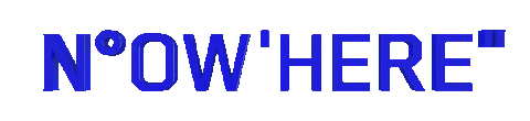 Nowhere Sticker by written.by