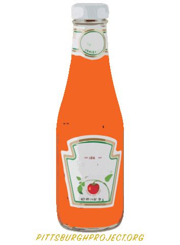 summer orange Sticker by The Pittsburgh Project