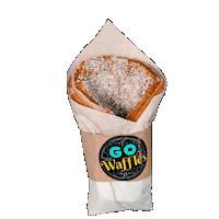 GoWaffles sweet spin dessert tasty Sticker