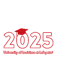 Ragin Cajuns Graduation Sticker by University of Louisiana at Lafayette