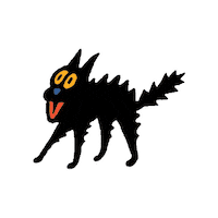 Cat Halloween Sticker