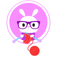 Bunny Working Sticker