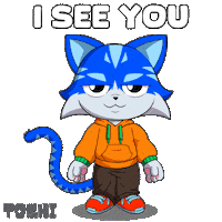 Suspicious I See You Sticker by Toshithecat