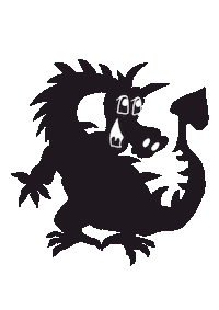 Dragon Ritter Sticker by Printfetti