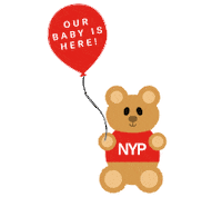 Teddy Bear Baby Sticker by NewYork-Presbyterian