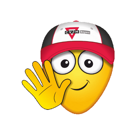 Hand Hallo Sticker by CVJM Bayern