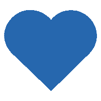 Blue Heart Sticker by Tampere-talo
