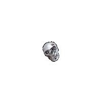 Skull Earring Sticker by SpiritAdornments