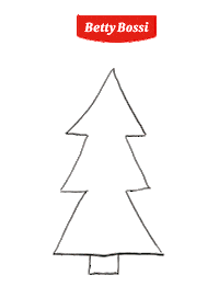 Christmas Tree Sticker by Betty Bossi