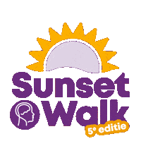 We Did It Sunset Sticker by Hersenstichting