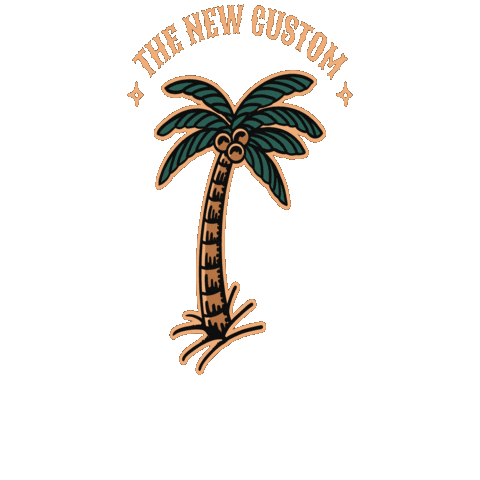 tncustom beach thenewcustom Sticker