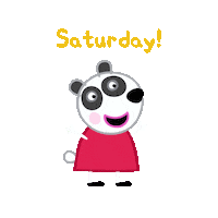 Weekend Panda Sticker by Peppa Pig