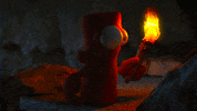 PintSizeChat light lit burn torch GIF