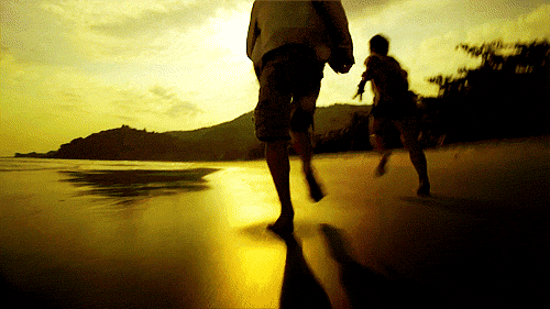 beach love GIF