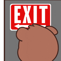 Teddy Bear Goodbye GIF by BEARISH