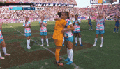 Womens Soccer Hug GIF by National Women's Soccer League