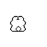 Bunny Stinks Sticker by ThrobKki