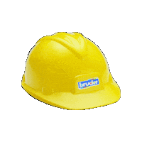 brudertoyshop bruder hardhat bruder toys construction helmet Sticker