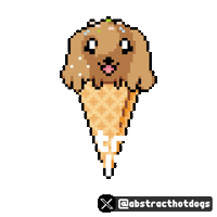 Ice Cream Dog Sticker by HotDogs