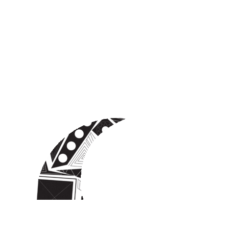 Black And White Moon Sticker