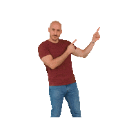 En Haut Direction Sticker by Yann Darwin