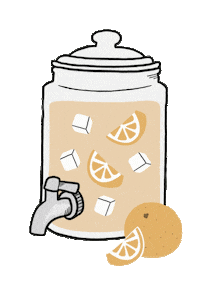 Drink Orange Sticker by DilleKamille