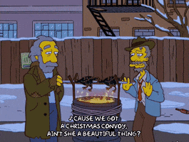 homer simpson fire GIF