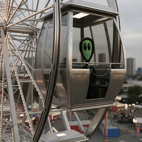 Ferris Wheel Carnival GIF by Lonely Aliens