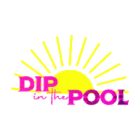 Dip In The Pool Swimming Sticker by Amy Jack