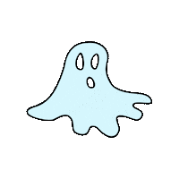 fbpdesigns halloween cute ghost halloween sticker happy ghost Sticker
