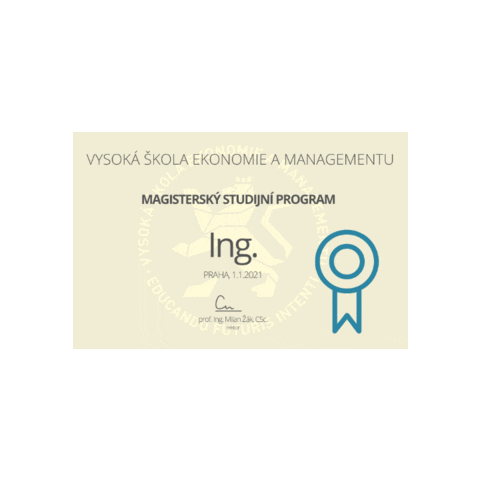 Ing Sticker by VŠEM