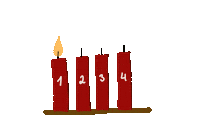 Mrsemilyshore weihnachten advent kerzen adventskranz Sticker