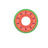printoclock beach sun vacation fruit Sticker