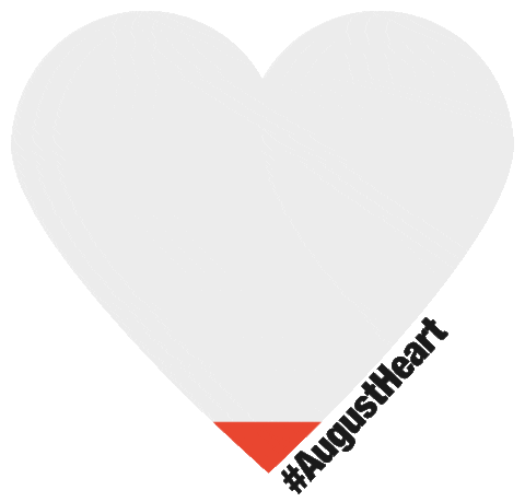 AugustHeartOrg giphyupload heart giphystrobetesting hearts Sticker