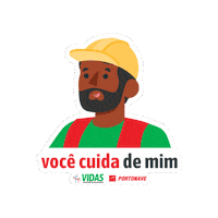 Portonave vidas seguranca do trabalho portonave programa vidas Sticker