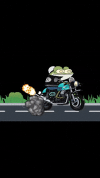 lansceif bike frog motorcycle backfire GIF