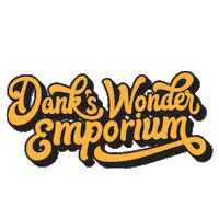 Danks_Wonder_Emporium logo black yellow smoke Sticker