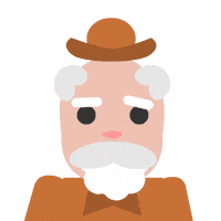 Talking Old Man Sticker by Woohoo Storytime