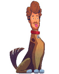Dog Comedy Sticker by sat1