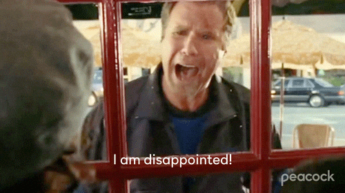Disappointed Will Ferrell GIF by Peacock