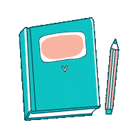 lisaciccone book pencil note notebook Sticker