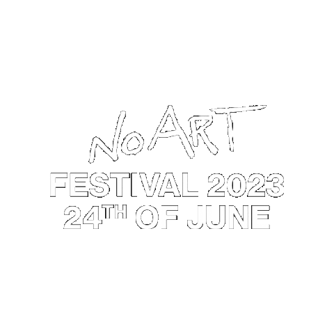 noartmusic giphygifmaker no art noart no art festival Sticker
