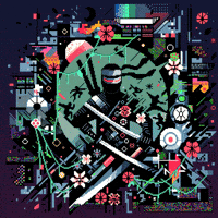 Sachcoothearty art animation pixelart glitch GIF