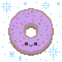 Happy Pixel Sticker