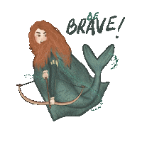 michell_lorenza disney arrow princess mermaid Sticker