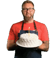 Happy Birthday Торт Sticker by Oleg Ilyin