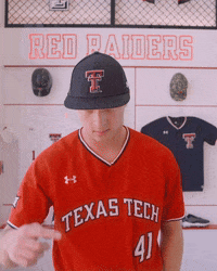 Brady Trombello GIF by Texas Tech Baseball
