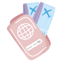 Travel Passport Sticker by What The Fab