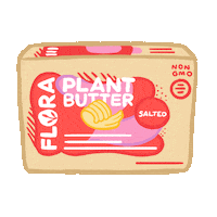 Plant Power Vegan Sticker by Flora Plant Butter