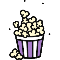 Sweetpopcorn Popcorn Sticker by bilou